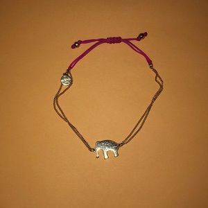 Stella & Dot Gold Elephant Bracelet
